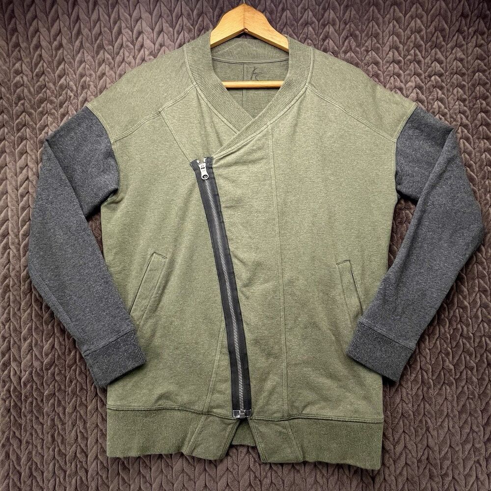 Lululemon Mula Bundle Wrap Jacket Women's Size 4 Green Asymmetrical Zip